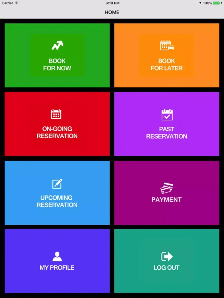Tangkapan skrin COUNTY TRIP SERVICE iPad 
