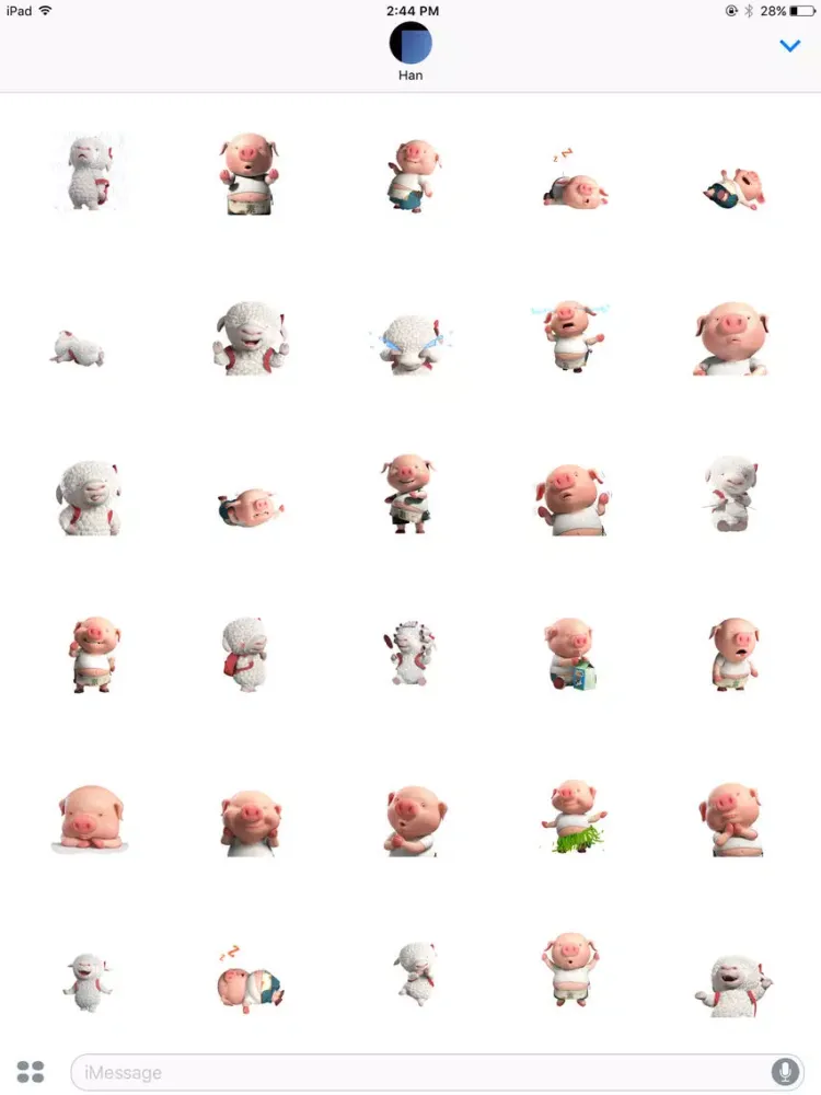 Couplemoji: Pig & Sheep iPad 應用截圖