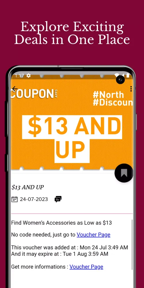 Capturas de pantalla de Coupons for Northfaces