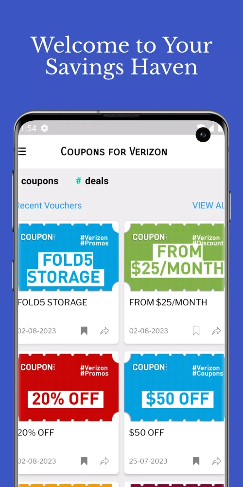 Coupons for Telecom Veriz on Ekran Görüntüleri