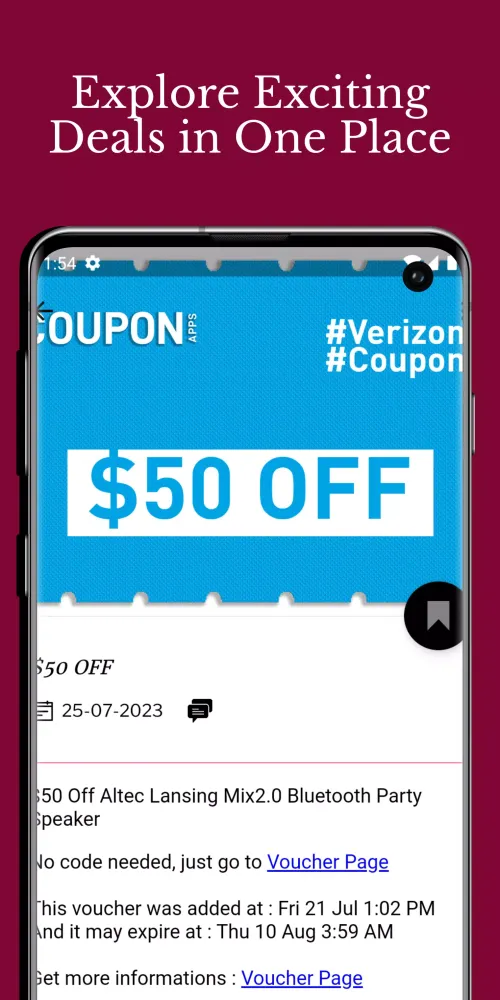 Coupons for Telecom Veriz on Ekran Görüntüleri