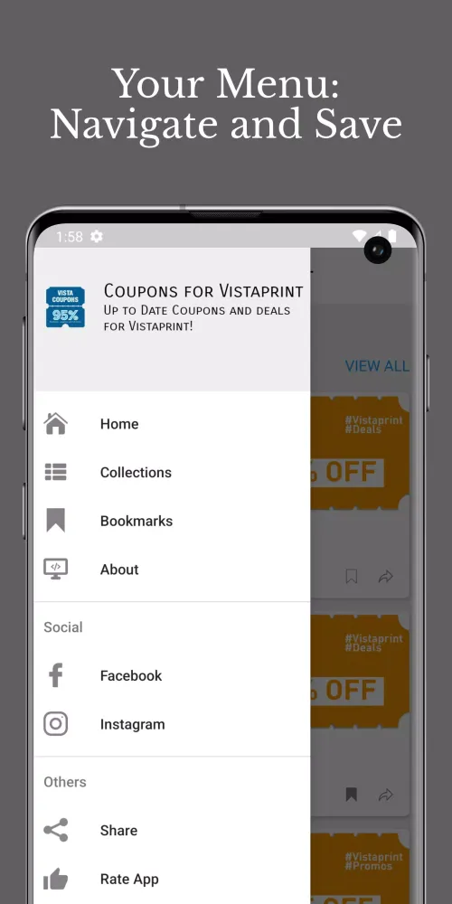 Captures d'écran de Coupons for Vista printing