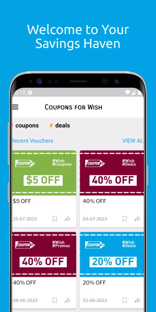 Capturas de pantalla de Coupons for Wishes