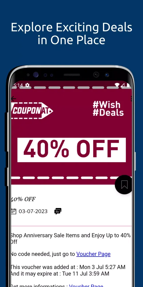 Capturas de pantalla de Coupons for Wishes