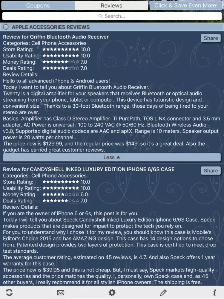 Cell Phone Coupons, Mobile Phone Coupons iPad  Screenshots