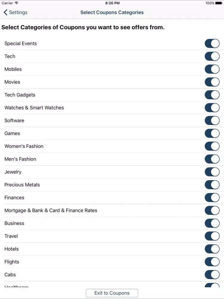 Ảnh chụp màn hình của Best Free Coupons, Coupon of the Day iPad 