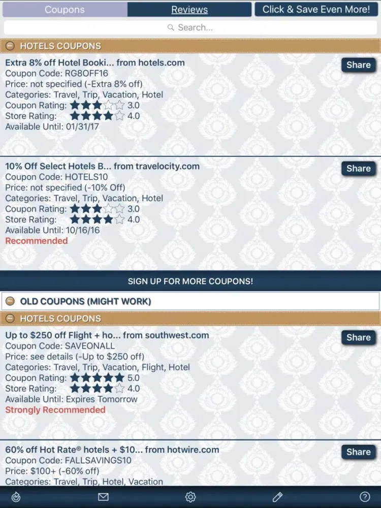 Скриншоты Hotel Coupons, Free Hotel Discount iPad 
