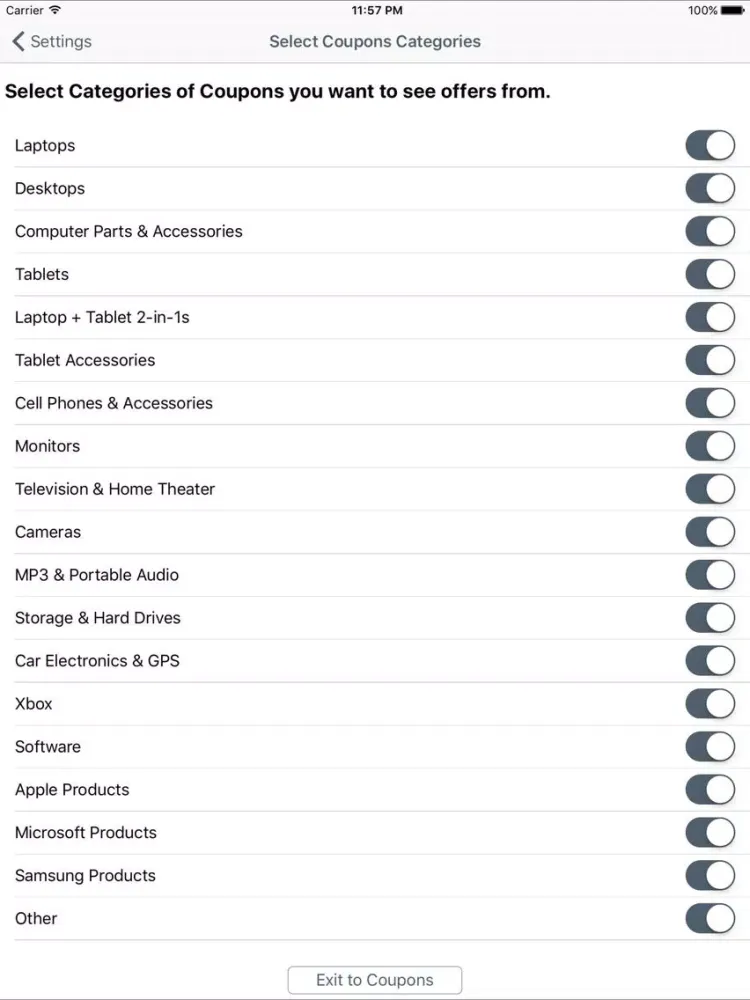 Ảnh chụp màn hình của Tech Coupons, Tech Gadget Coupons iPad 