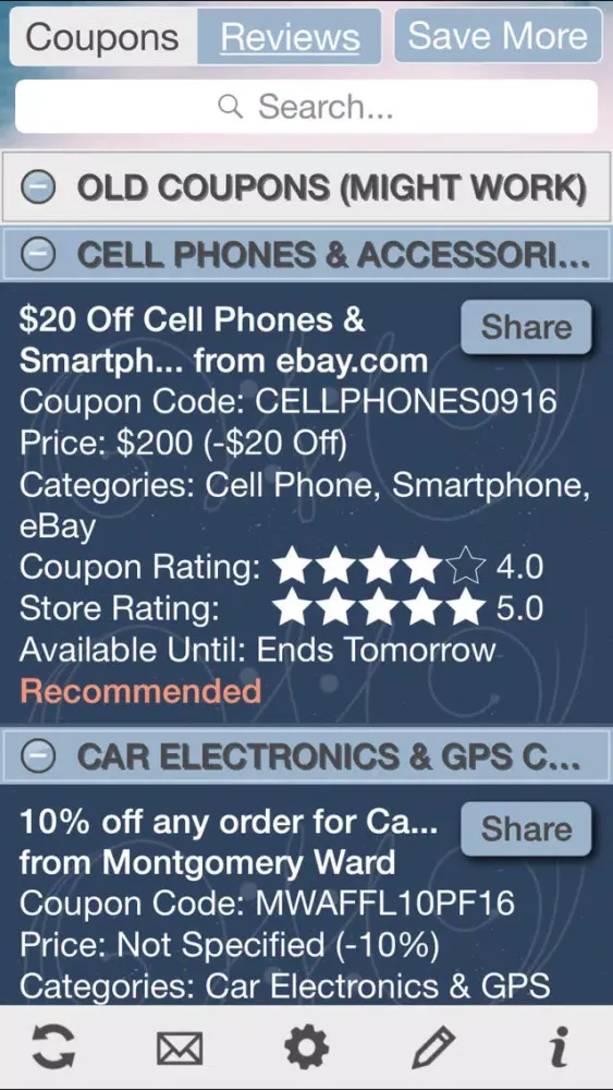 Ảnh chụp màn hình của Tech Coupons, Tech Gadget Coupons