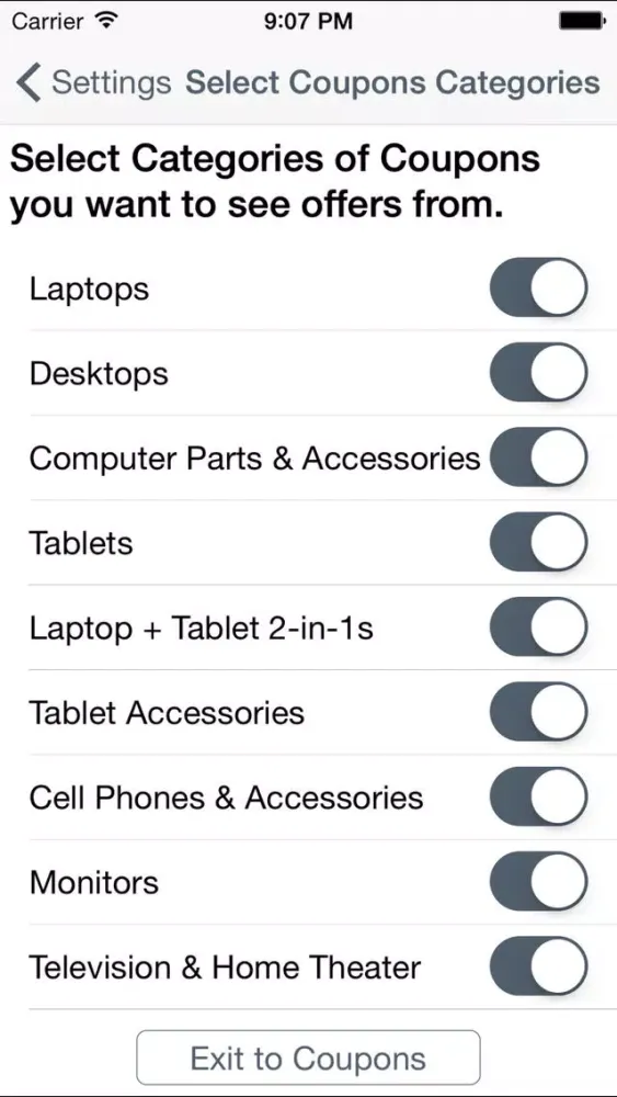 Ảnh chụp màn hình của Tech Coupons, Tech Gadget Coupons