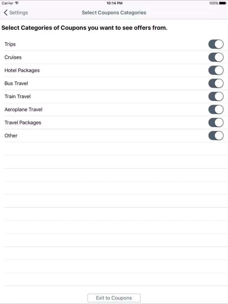 Screenshot di Travel Coupons, Free Travel Discount iPad 