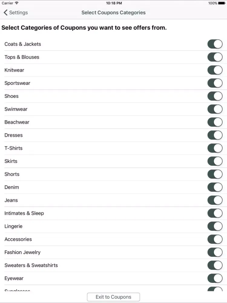Capturas de pantalla de Women's Fashion Coupons, Women's Fashion Discount iPad 