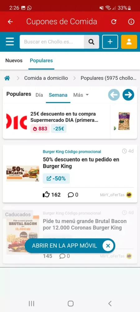 Capturas de pantalla de Promo Codes and Coupons Shop