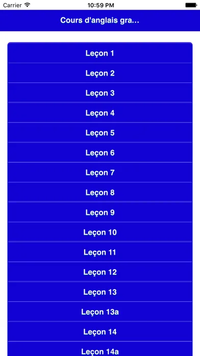 Cours d'Anglais スクリーンショット