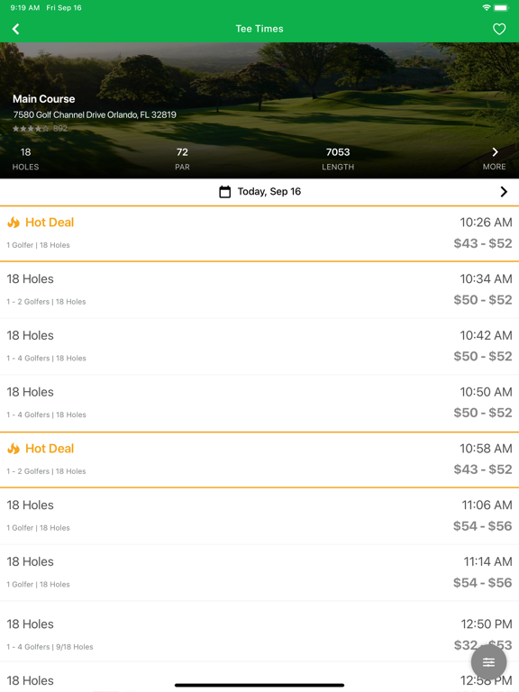 Tallwood Country Club iPad  स्क्रीनशॉट