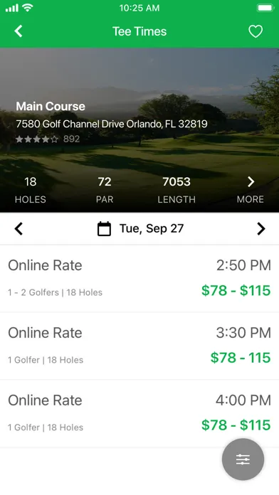 Captures d'écran de Tallwood Country Club