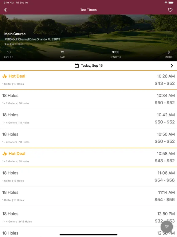 Twin Hills Country Club iPad 應用截圖