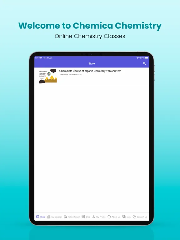 CHEMICA CHEMISTRY CLASSES 2.0 iPad  スクリーンショット