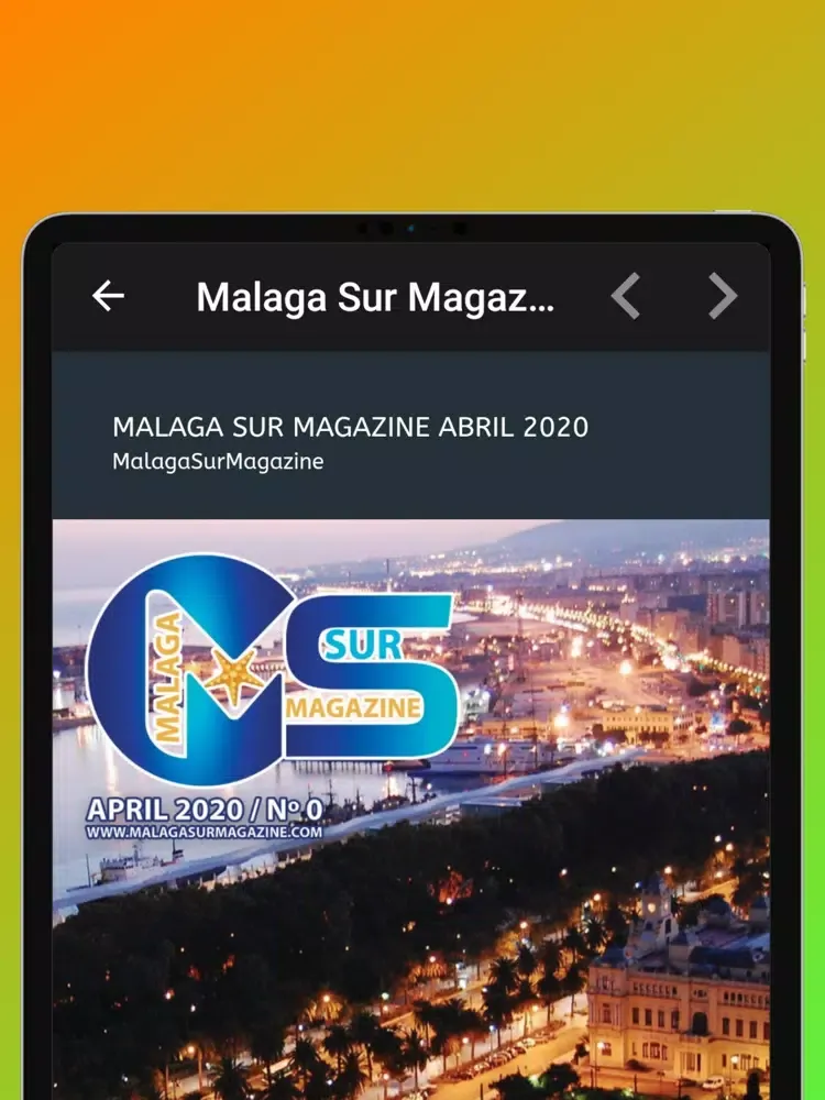 Malaga Sur Magazine iPad 应用截图