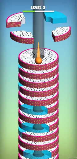 Tangkapan layar Stack Ball - Fruit Crush