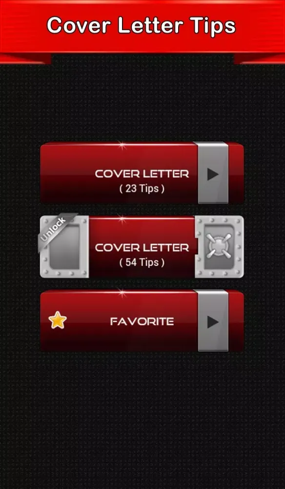 Capturas de pantalla de Cover Letter Tips