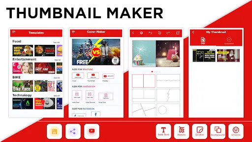 تصاویر Thumbnail Maker - Channel art
