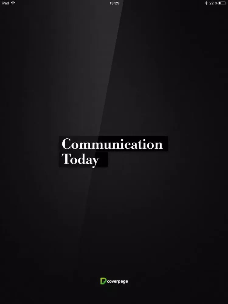 Tangkapan skrin Communication Today iPad 