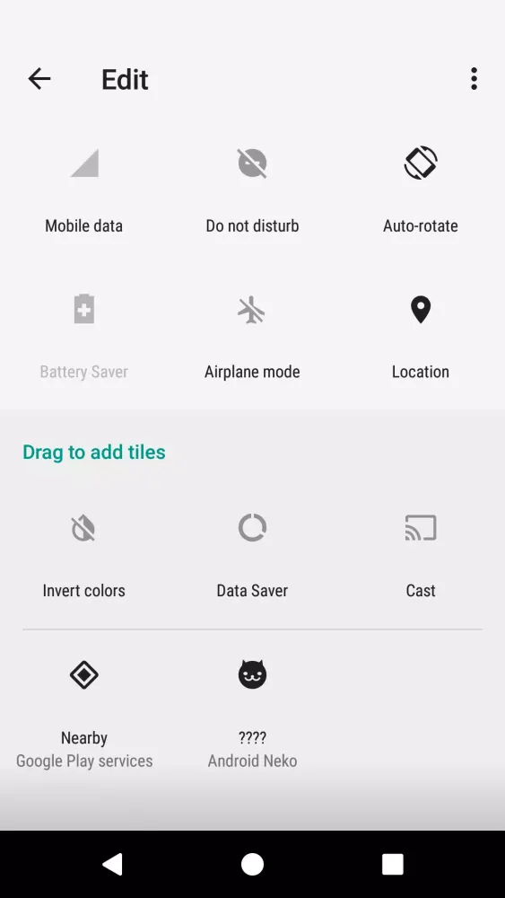 Easter Egg from Android Nougat Screenshots