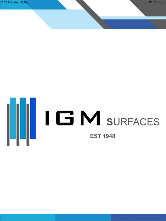 Capturas de tela do IGM Surfaces iPad 