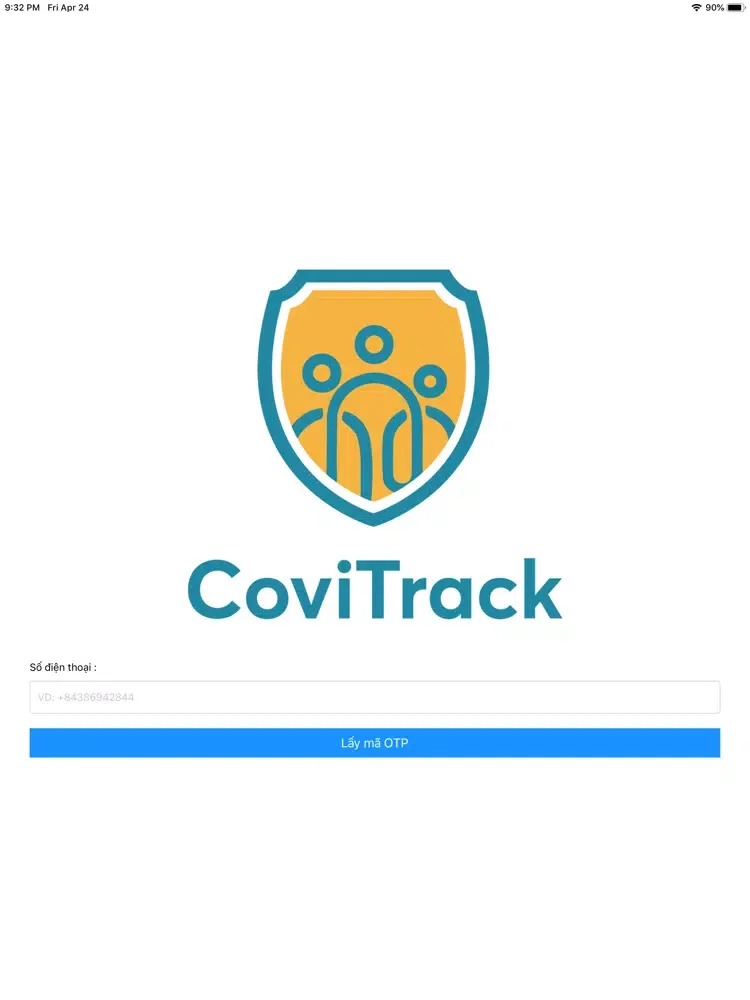 Cảnh báo tiếp xúc - CoviTrack iPad  স্ক্রিনশট