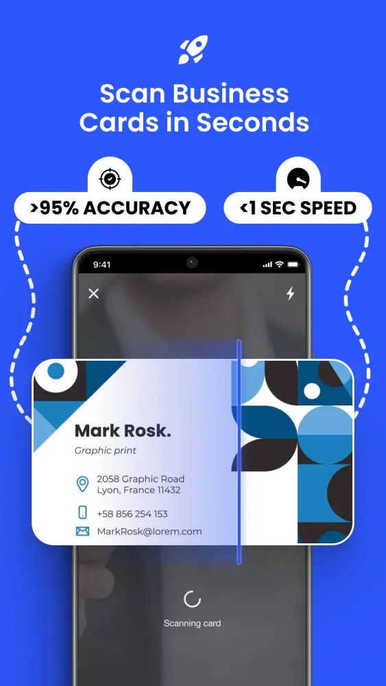 Business Card Scanner by Covve应用截图