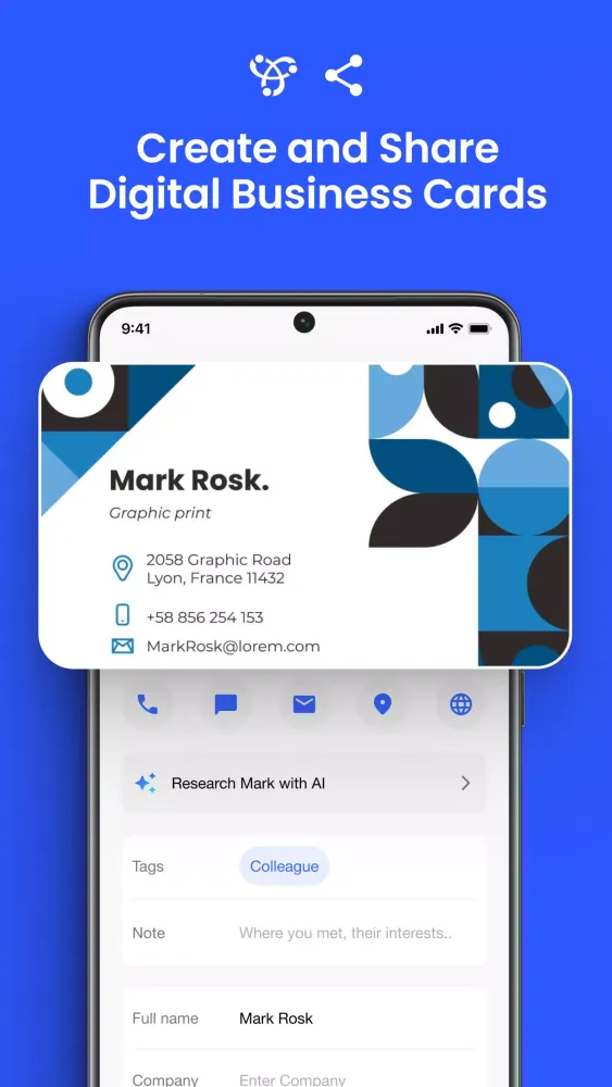 Business Card Scanner by Covve应用截图