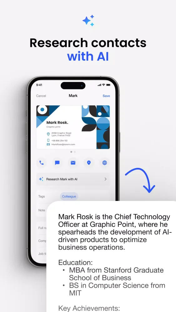 Business Card Scanner by Covve应用截图