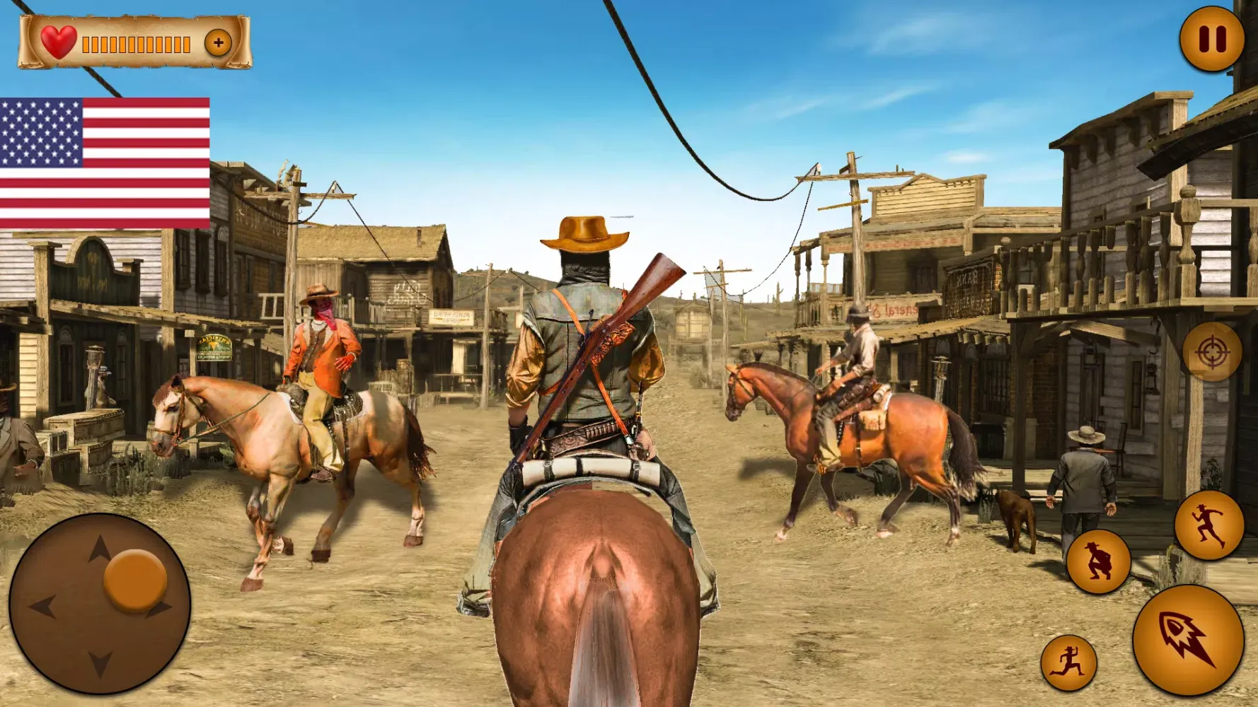 Tangkapan skrin Cowboy Horse Riding Wild West