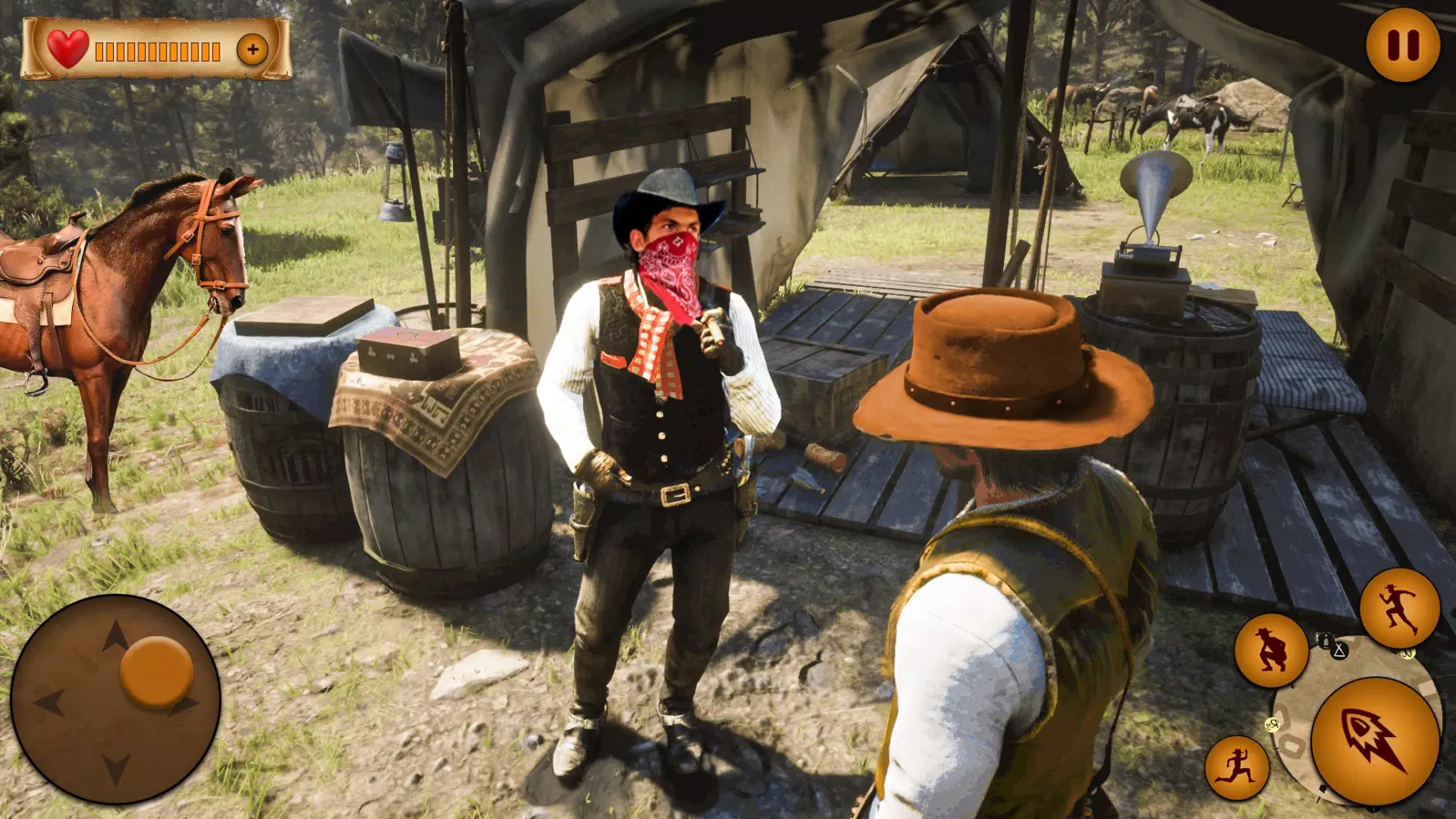 Tangkapan skrin Cowboy Horse Riding Wild West