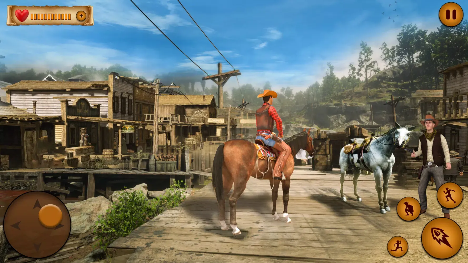 Tangkapan skrin Cowboy Horse Riding Wild West