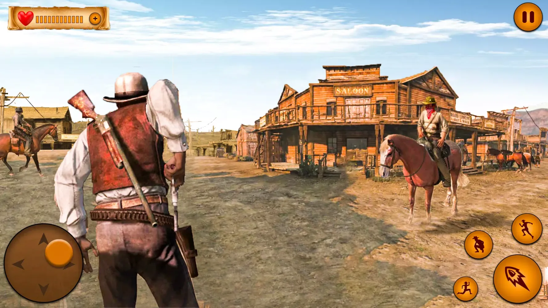 Tangkapan skrin Cowboy Horse Riding Wild West