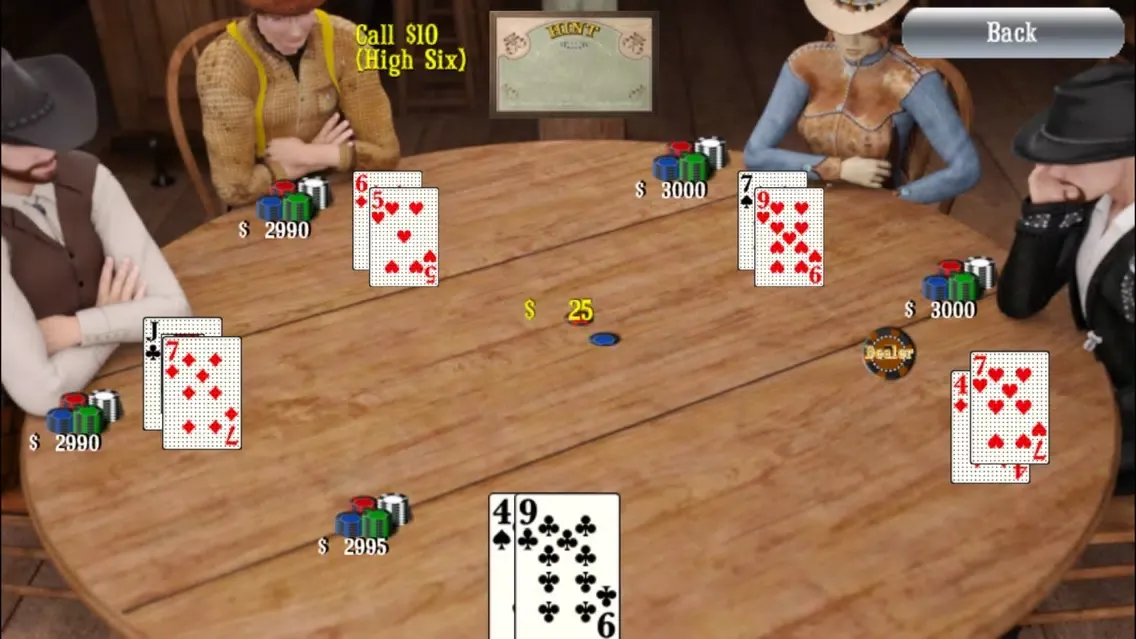 Ảnh chụp màn hình của Cowboy Cardsharks Hold'em