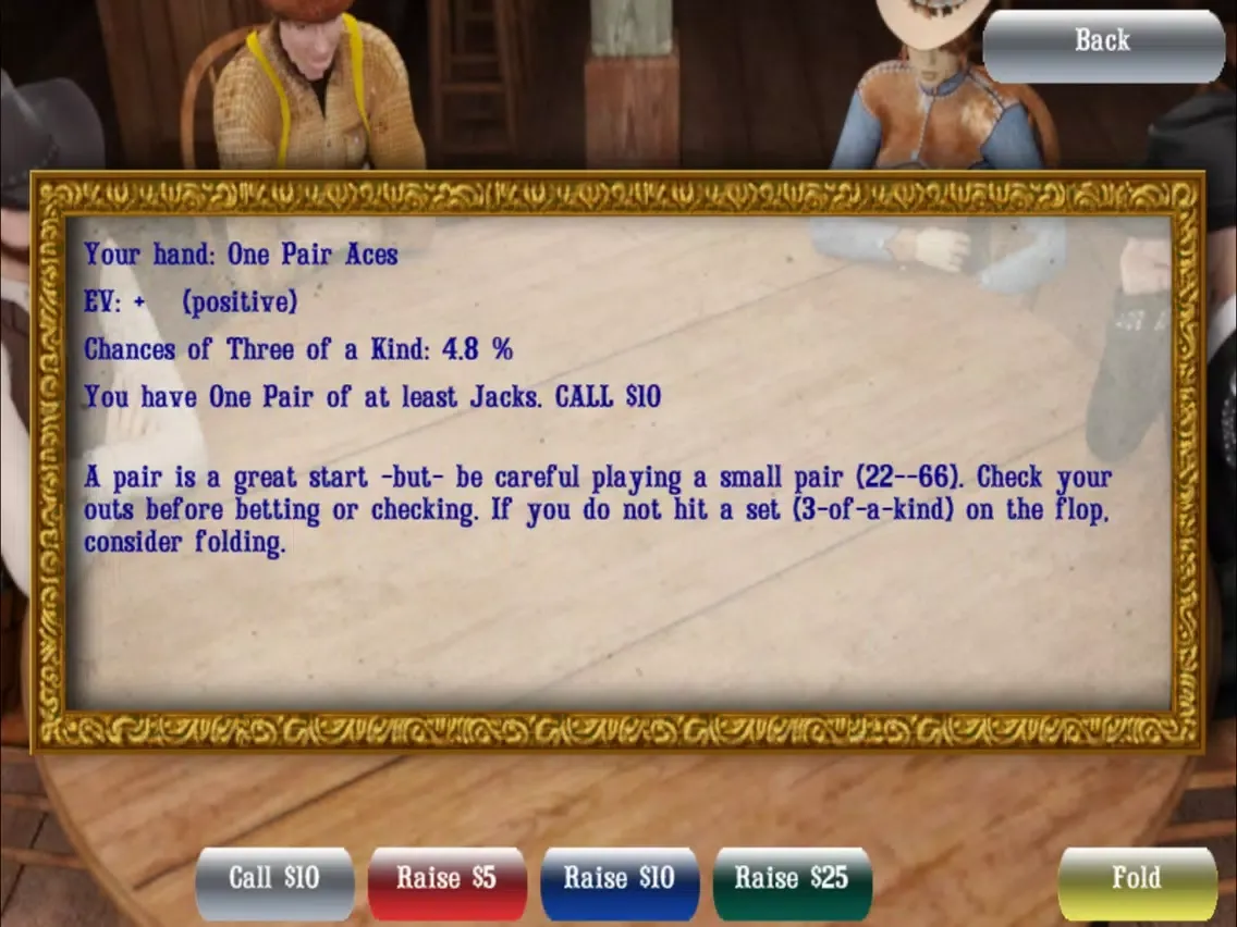 Cowboy Cardsharks Stud Poker iPad 應用截圖