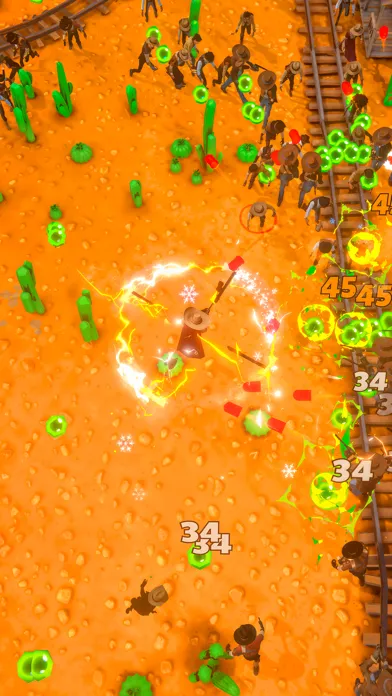 Capturas de tela do Cowboys vs Zombies: Survival