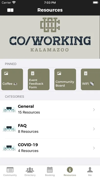 Tangkapan skrin Coworking Kalamazoo