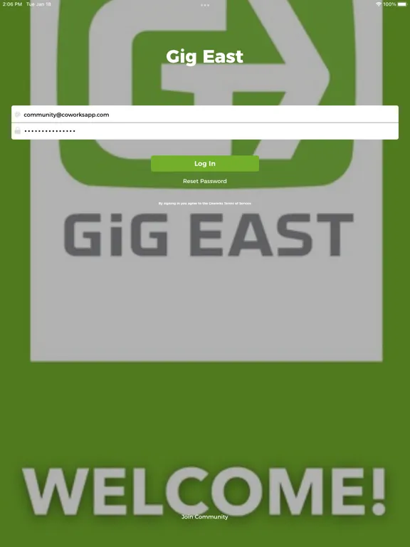 Gig East iPad 应用截图