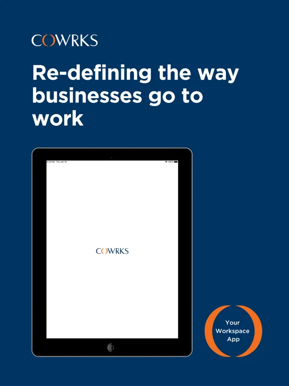 ภาพหน้าจอของ COWRKS iPad 