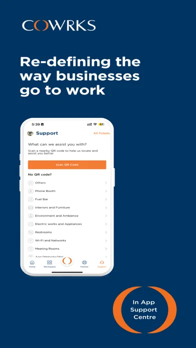 ภาพหน้าจอของ COWRKS