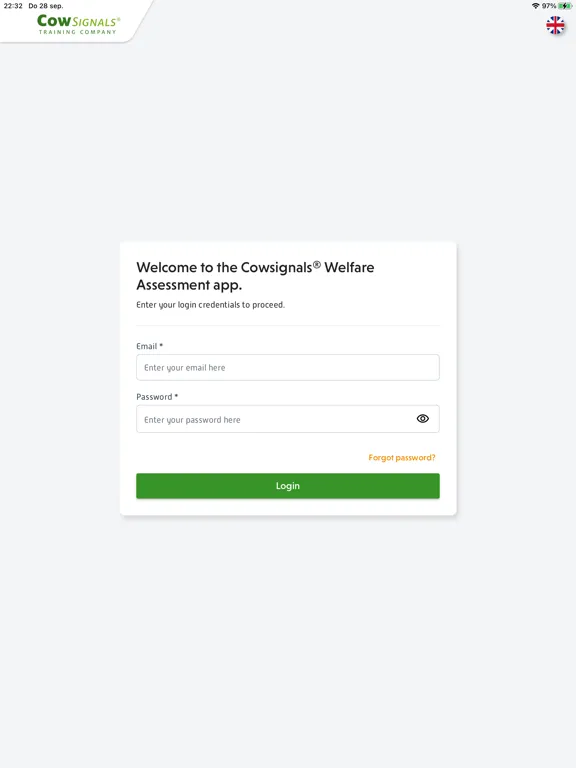 CowSignals® Welness Assessment iPad  Screenshots
