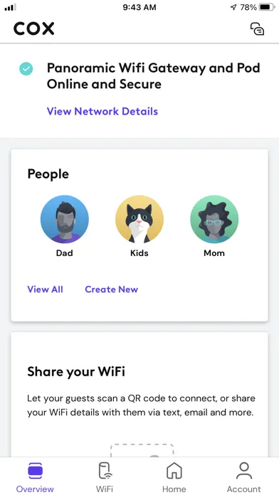 Captures d'écran de Cox Panoramic Wifi