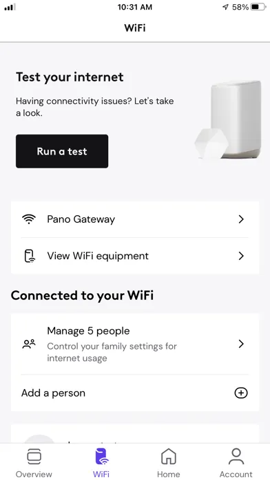 Captures d'écran de Cox Panoramic Wifi