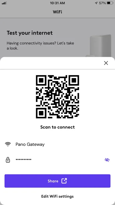 Captures d'écran de Cox Panoramic Wifi