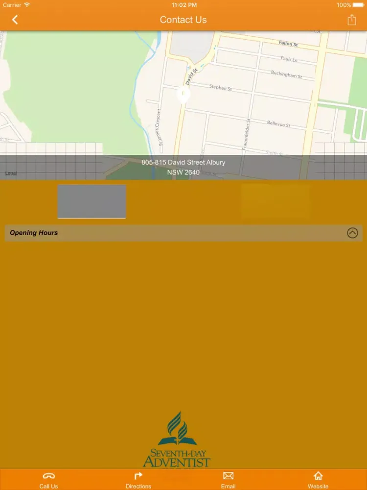 Capturas de tela do Albury Seventh-day Adventist Church iPad 