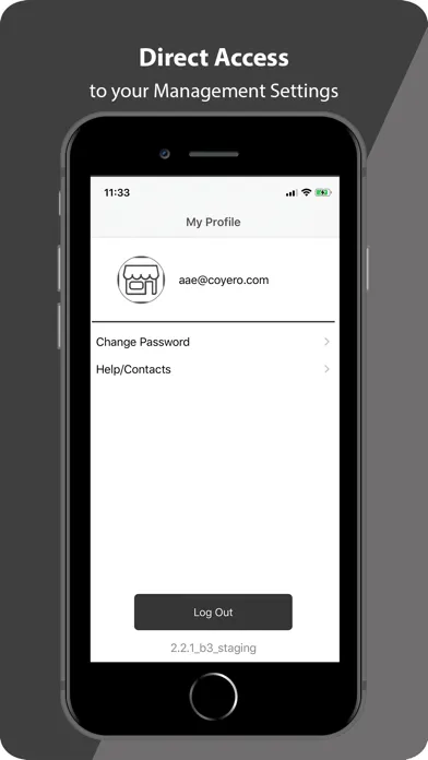 Zrzuty ekranu COYERO mobile Terminal